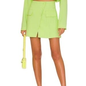 WeWoreWhat Green Cargo Skater Mini Skirt